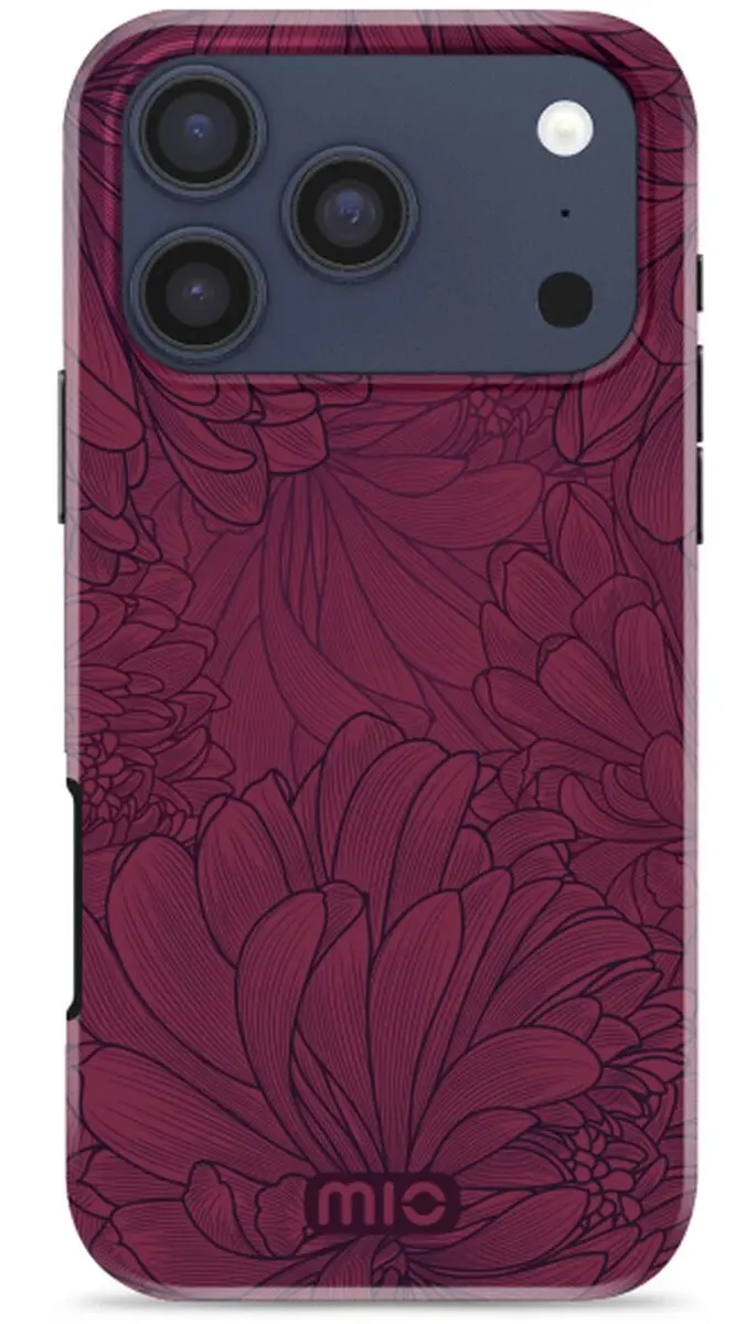 Mio iPhone 17 Pro Max Hoesje Berry Blooms