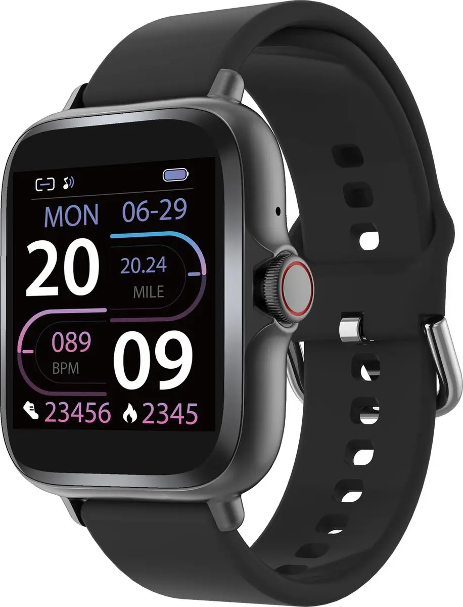 Denver SWC156 Smartwatch - 40mm - Hartslagmeter & Stappenteller - Zwart