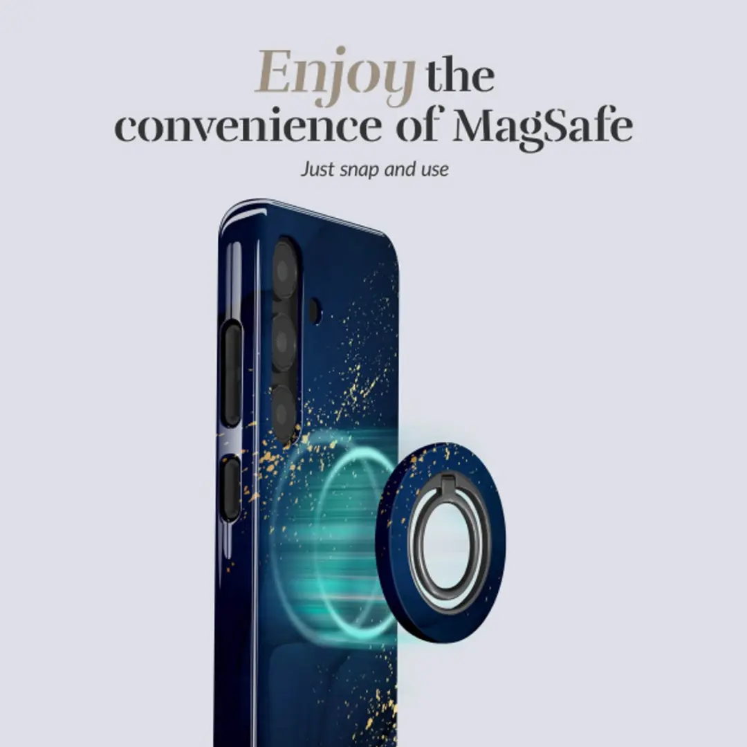 Mio Hoesje Samsung Galaxy A57 Midnight Sparkle - MagSafe