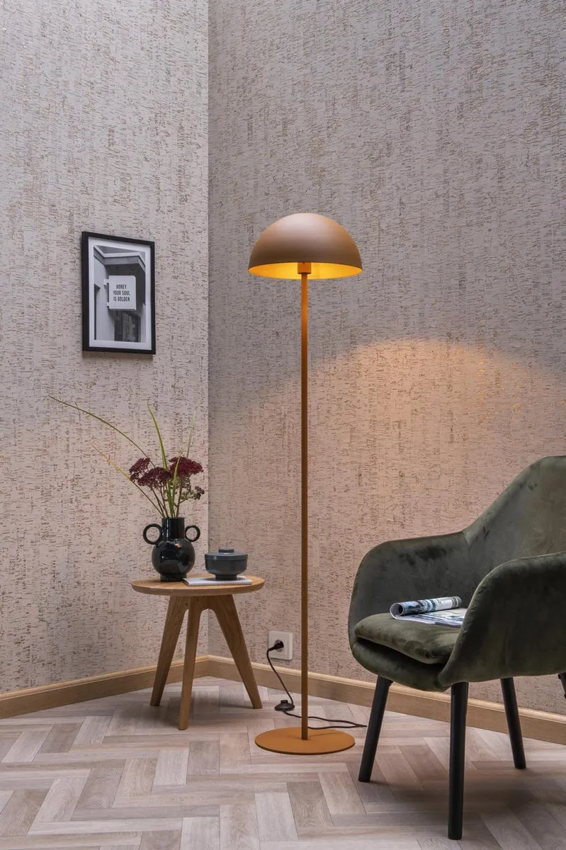 Lucide Siemon Vloerlamp Ø35cm - Okergeel