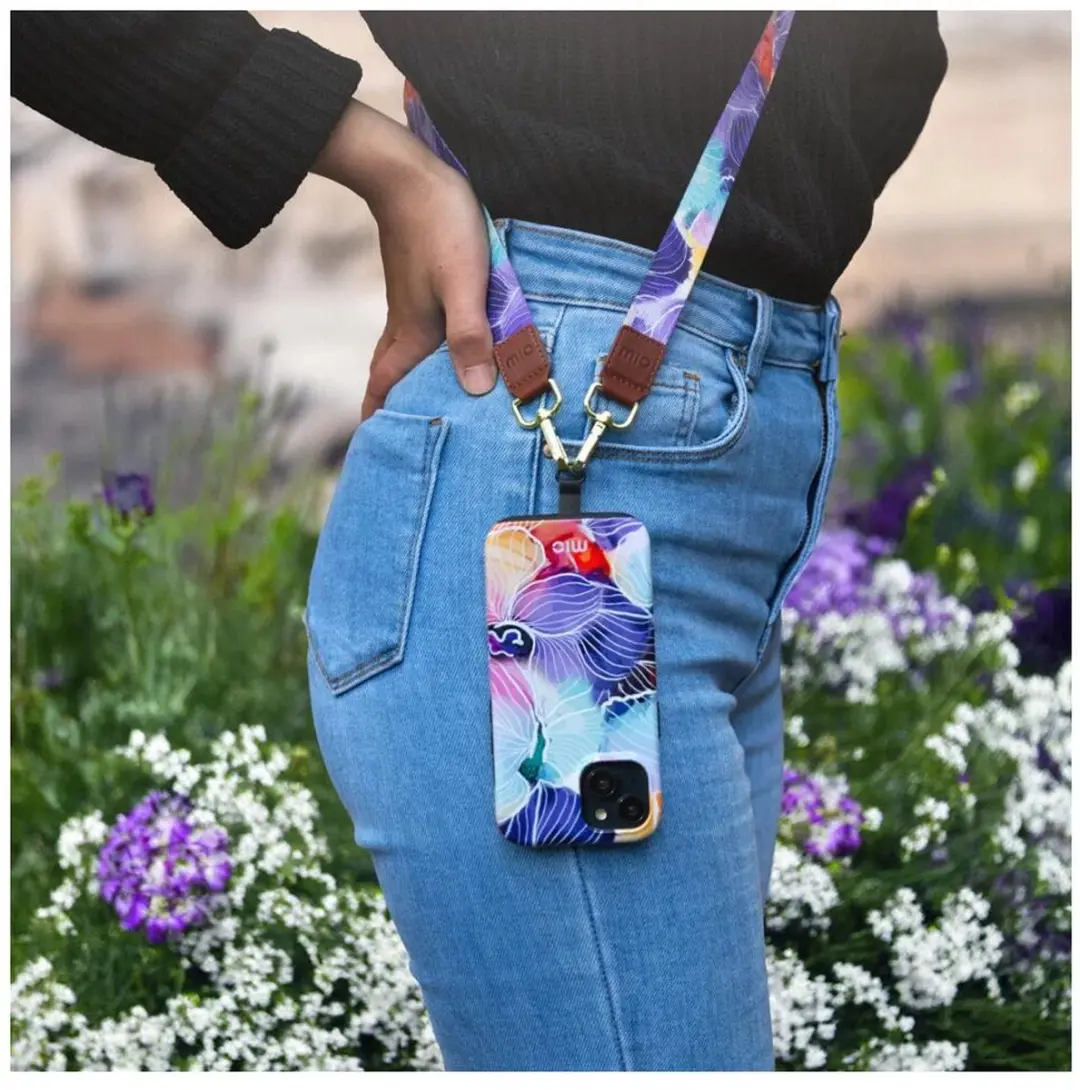 Mio MagSafe Hoesje Samsung Galaxy A55 - Blauw/Paars - MIOFLA555G