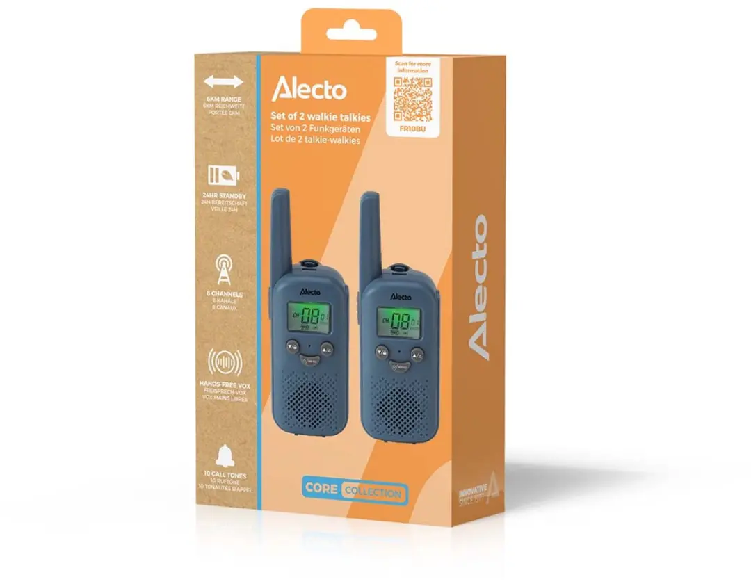 Alecto FR10BU Walkie Talkies - 2 Stuks - Blauw