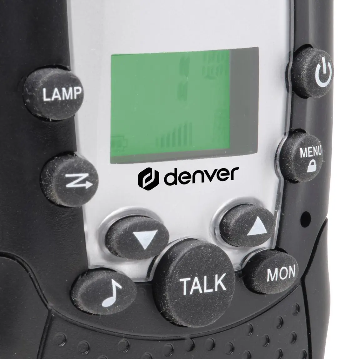 Denver WTA449 Walkietalkies - 2 Stuks - 8 Kanalen - 5km Bereik - Zwart