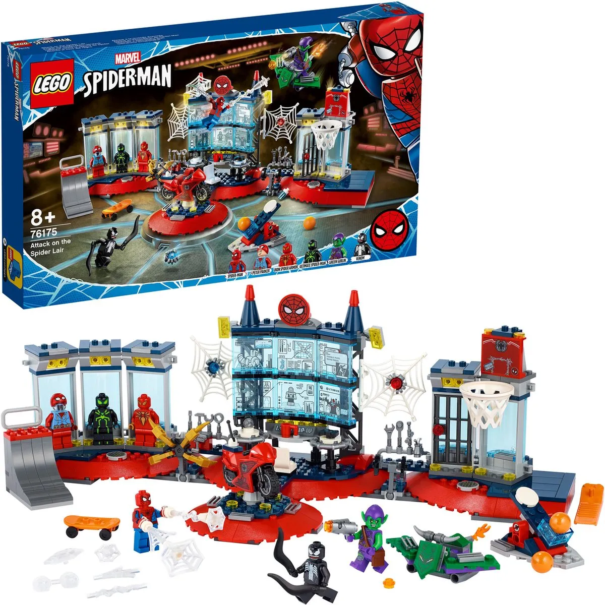 LEGO Spider-Man Aanval op de Spider Schuilplaats 76175 - 3 Minifiguren