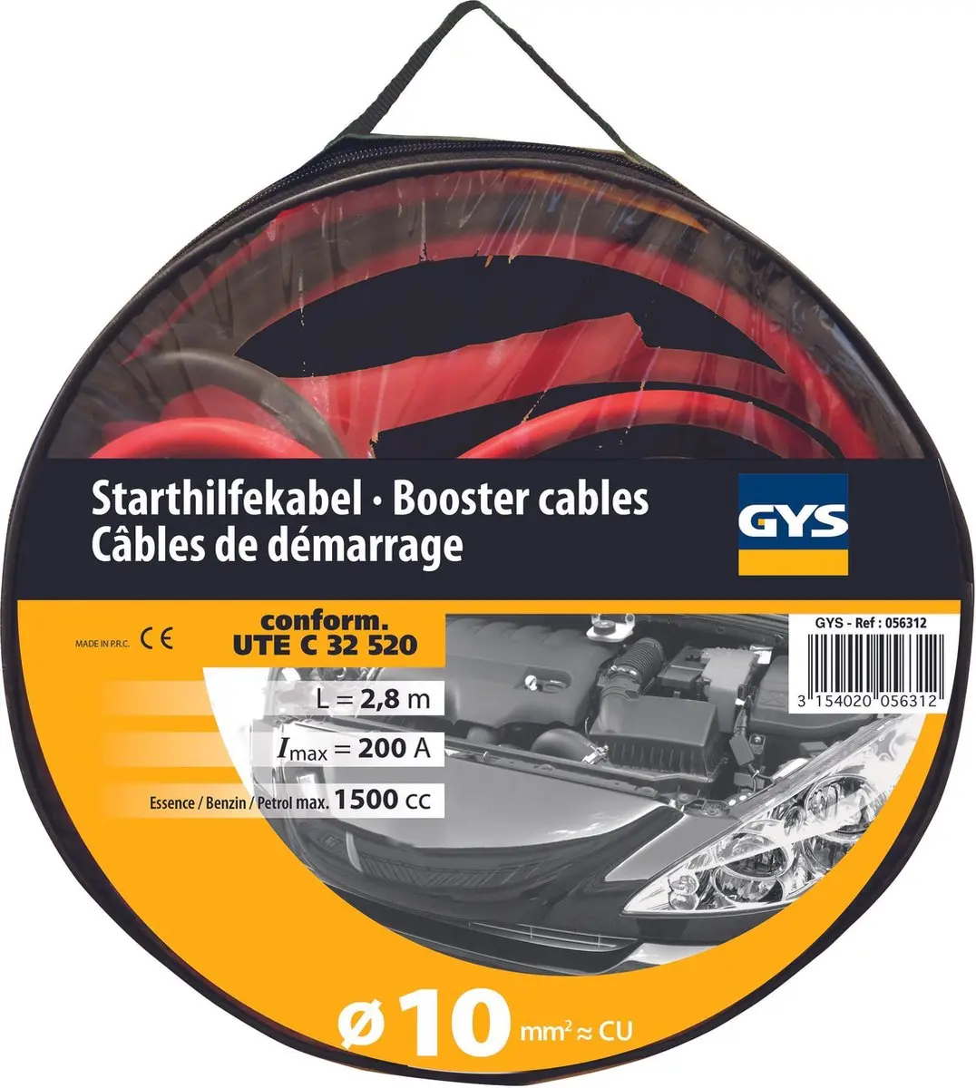 Gys Geïsoleerde Startkabels 200A