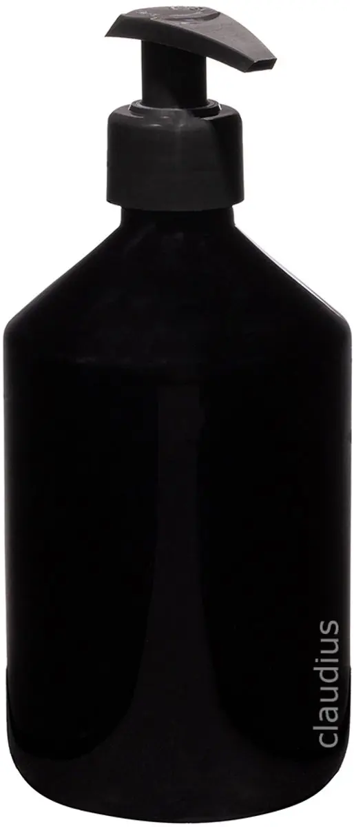 Splashbox Cosmetics Lege Fles 500ml Zwart