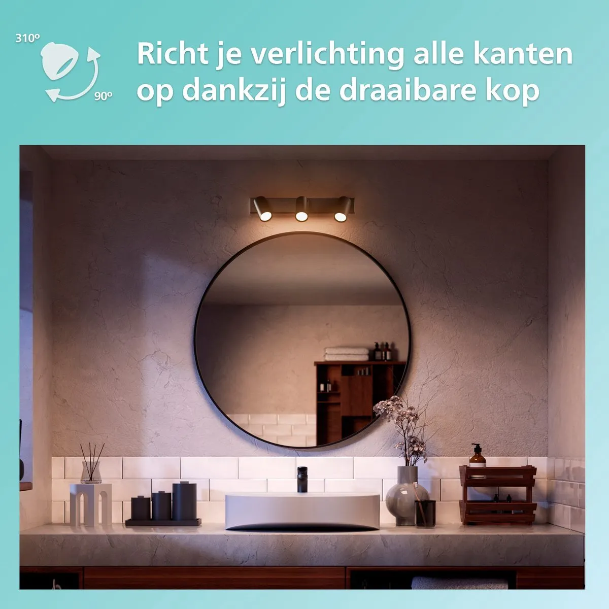Philips Hue Idris Opbouwspot Zwart - 3x RGBW GU10