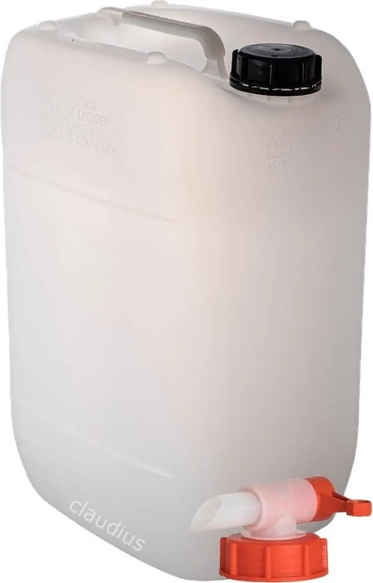 Splashbox Jerrycan 25L Transparant