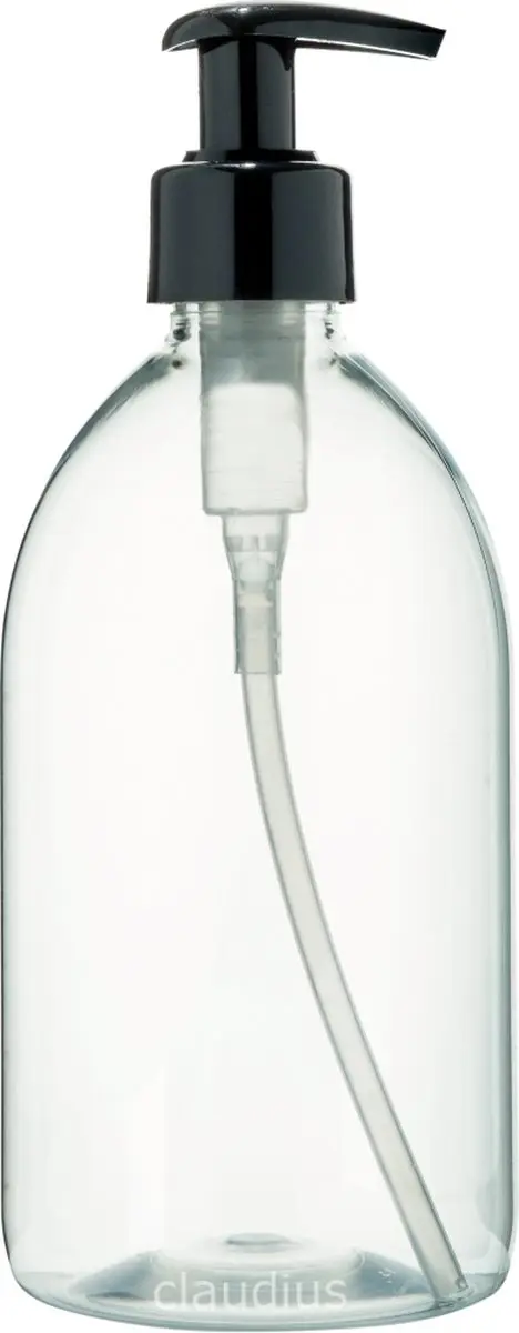 Splashbox Cosmetics Lege Fles 500ml PET - met pomp - 10 Stuks