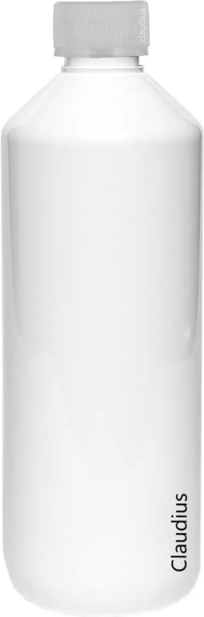 Splashbox Cosmetics Lege Plastic Fles 500ml - Wit - 10 Stuks