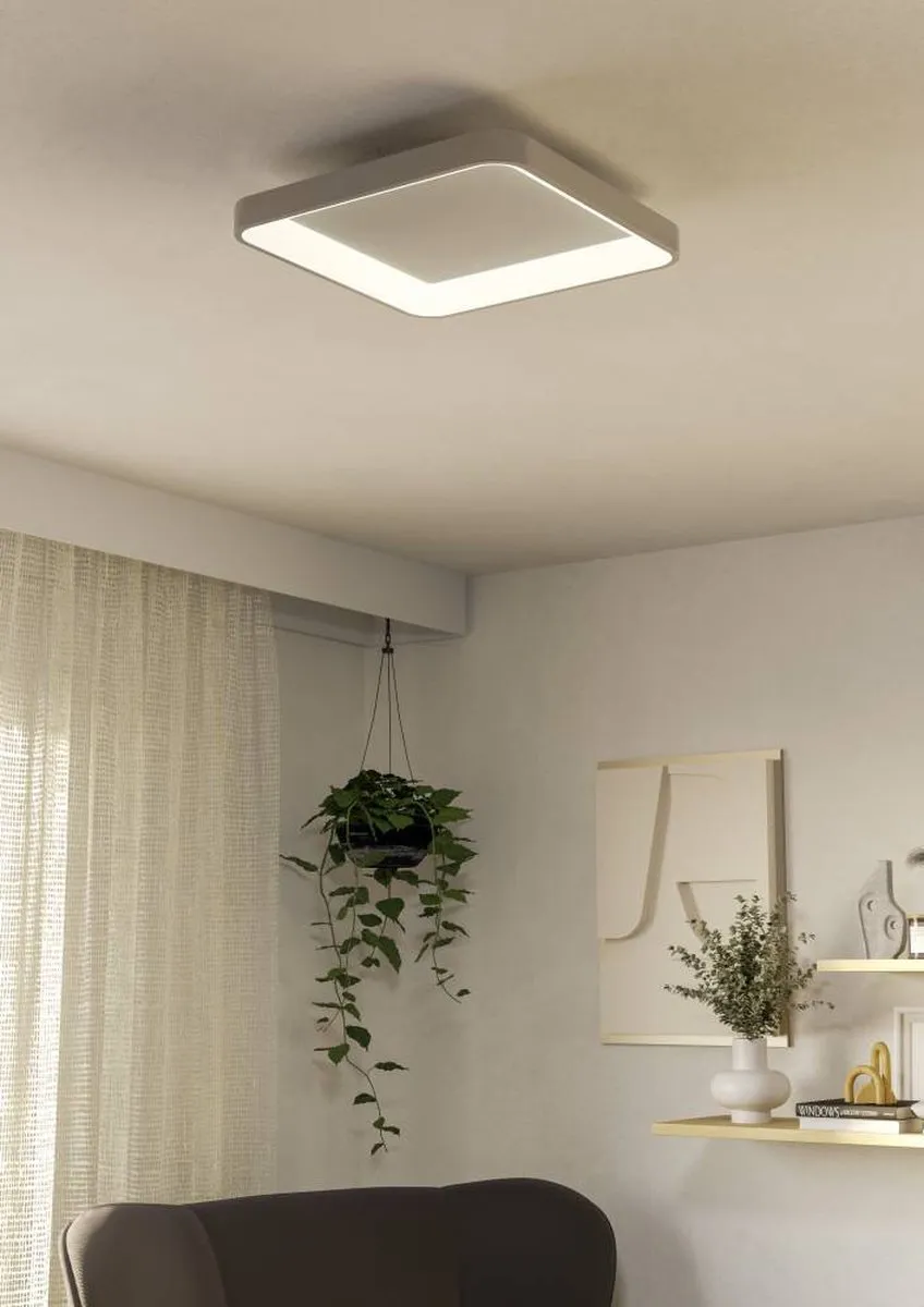 Eglo Loretello Plafondlamp LED 35cm - Wit - Dimbaar - Warm wit 2765K