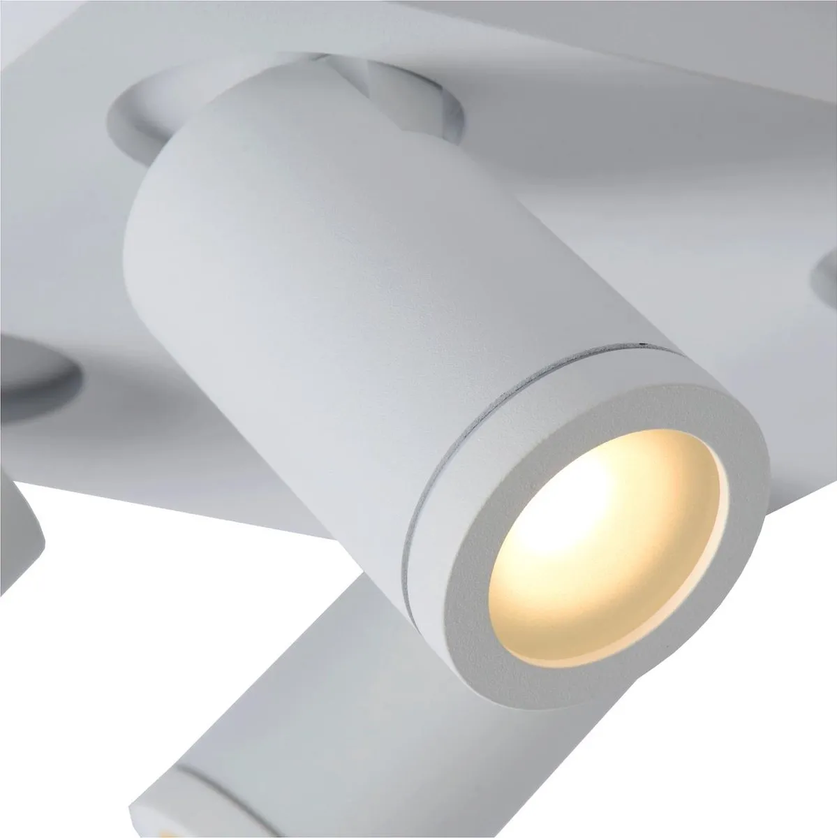 Lucide Taylor Plafondspot LED GU10 4x5W 2200K/3000K - IP44 Wit