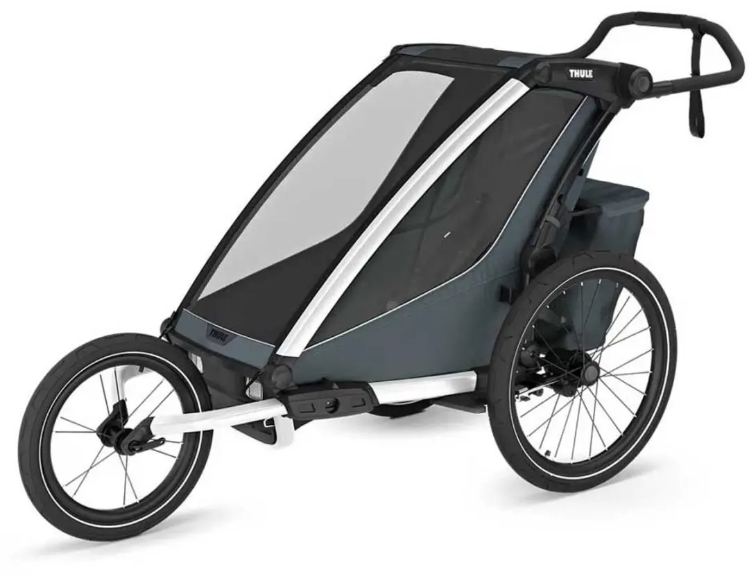 Thule Chariot Cross 1 Fietskar - Zilver - Max. 22 kg - afbeelding 4 van 4