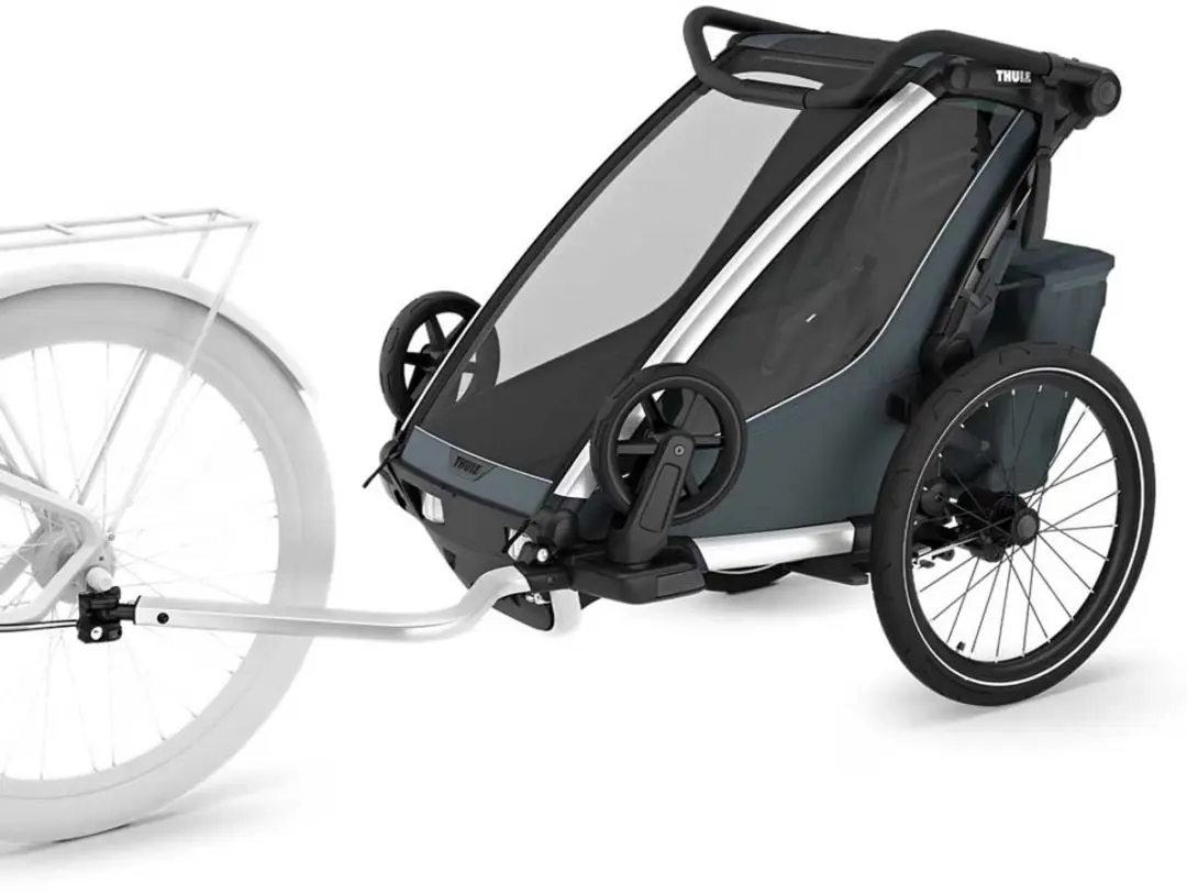 Thule Chariot Cross 1 Fietskar - Zilver - Max. 22 kg - afbeelding 3 van 4