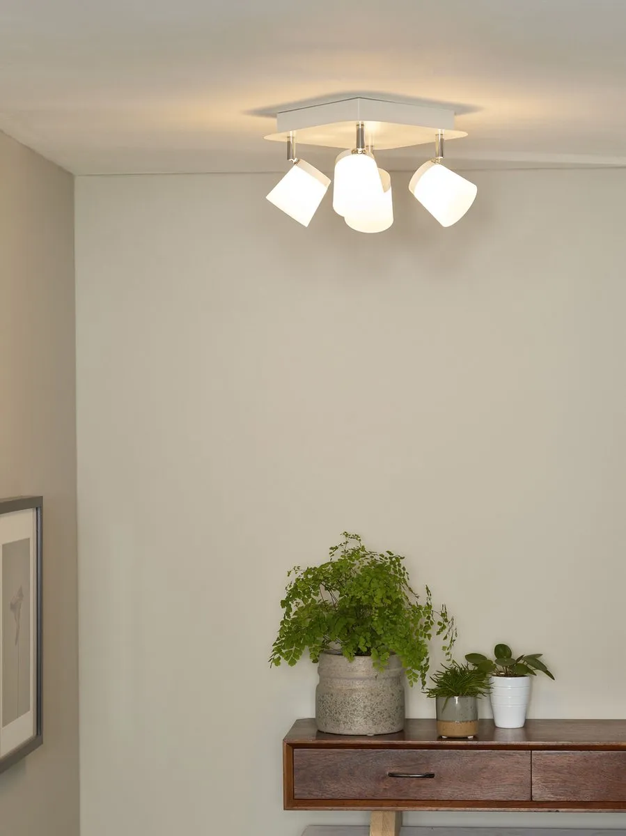 Lucide Heloďse Spotlamp 4-lichts - Wit