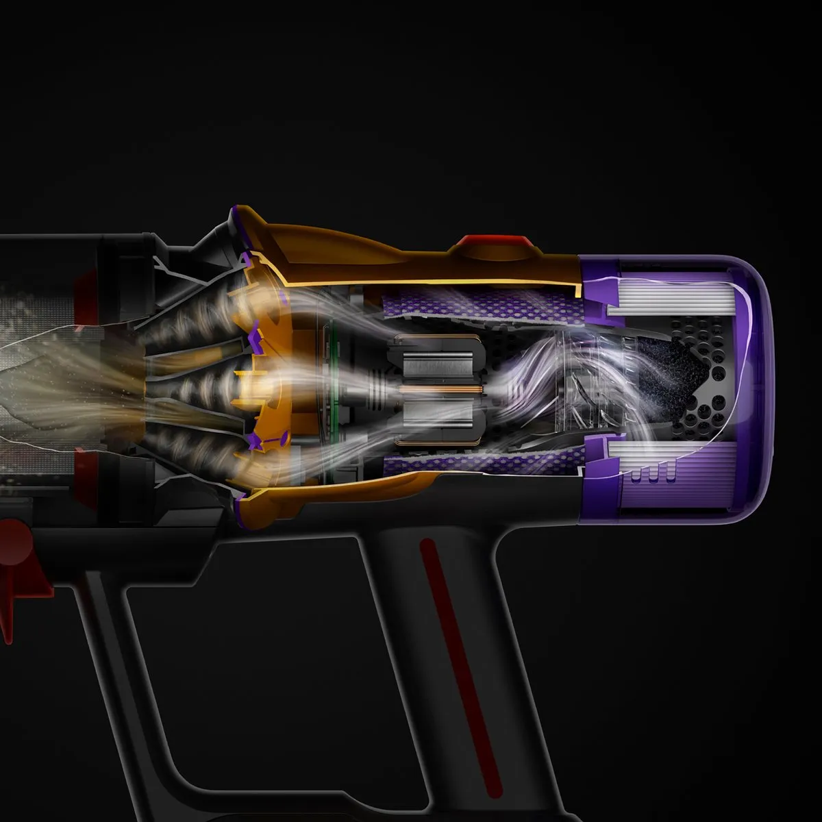 Dyson V12s Detect Slim Submarine Stofzuiger 140 AirWatts - Nikkel