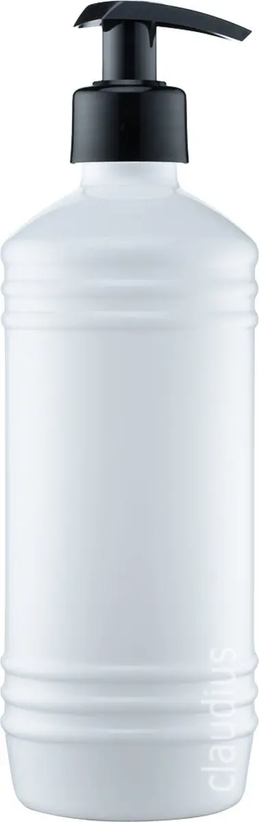 Splashbox Cosmetics Lege Fles 500ml PET - met zwarte pomp - 10 Stuks