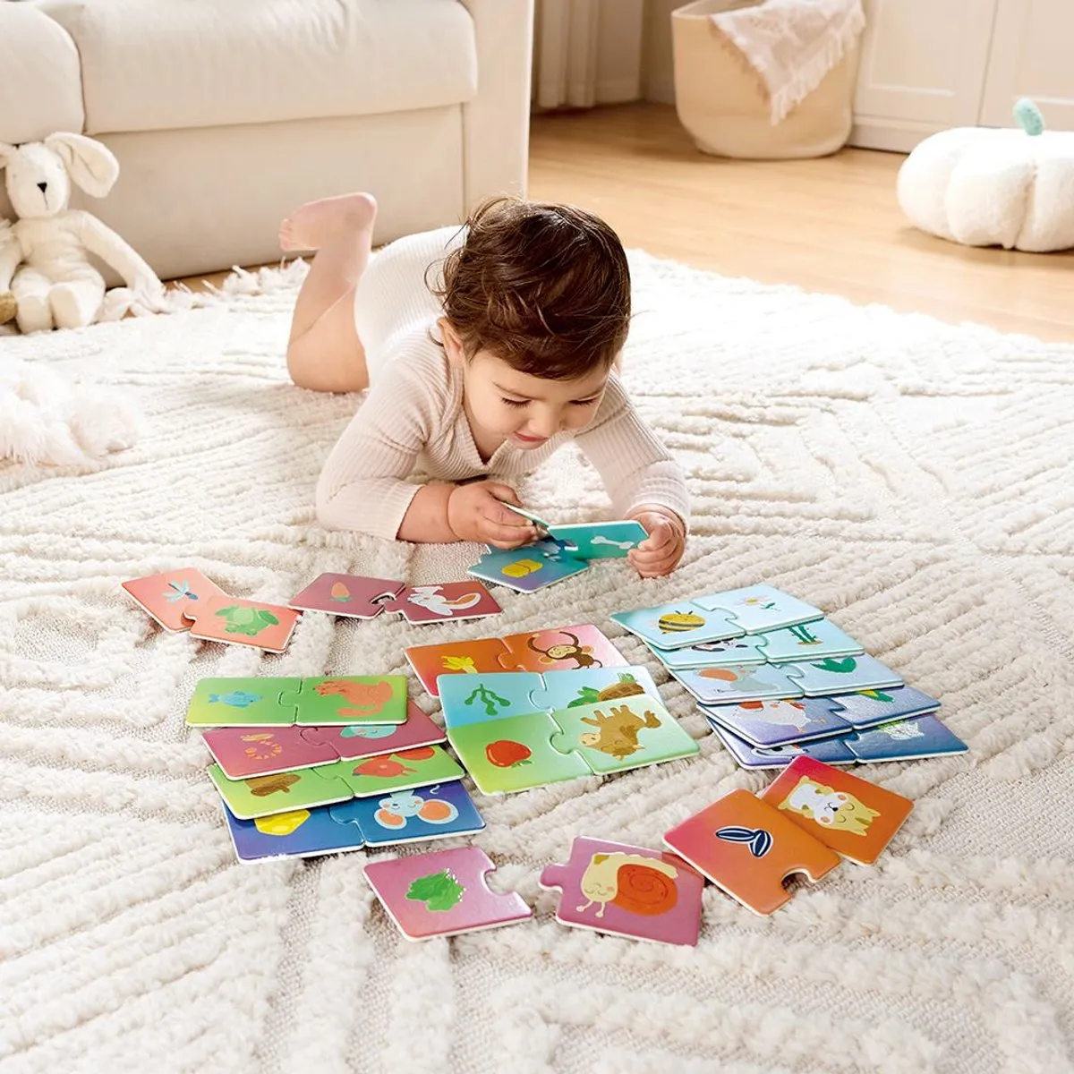 Hape Animal's Snack Time Dieren Puzzel 36 Stuks - Multicolor