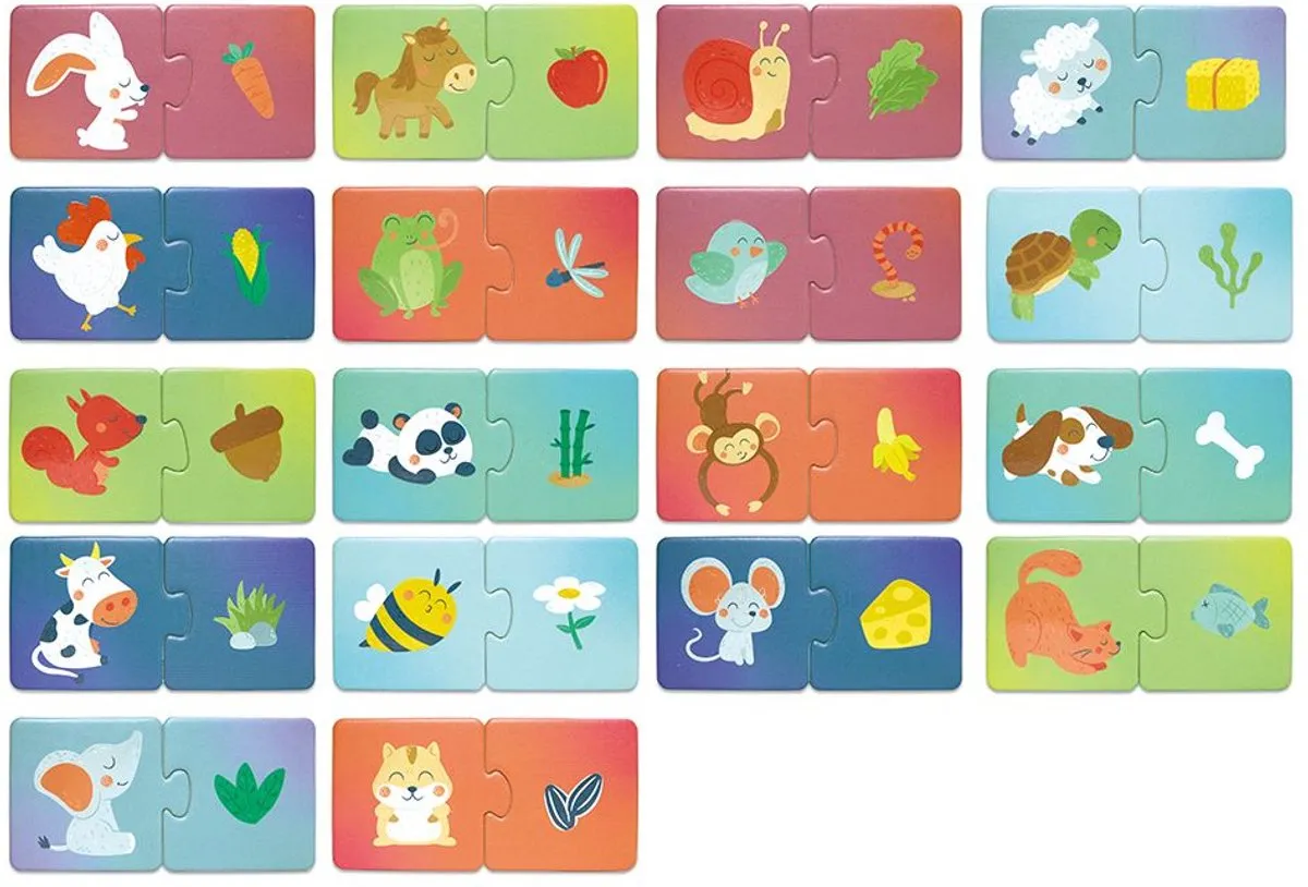 Hape Animal's Snack Time Dieren Puzzel 36 Stuks - Multicolor