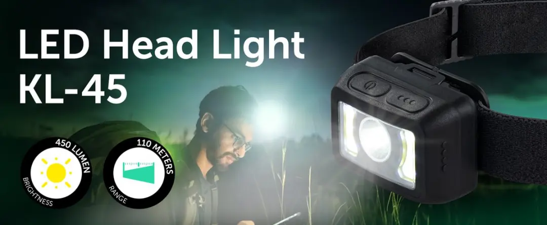 Dörr LED Headlight KL-45 - Zwart