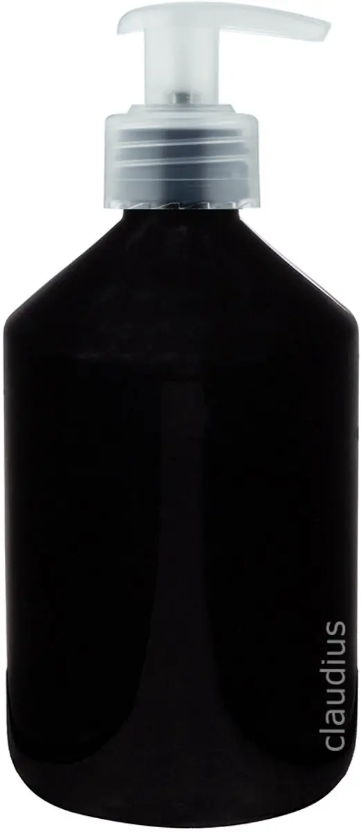 Splashbox Cosmetics Lege Fles 500ml Zwart