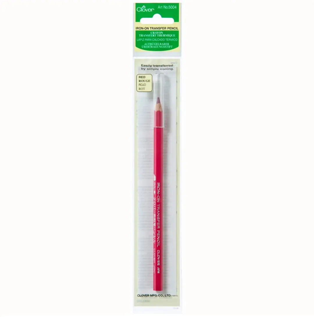 Clover KRT Iron-on Transfer Potlood - Rood