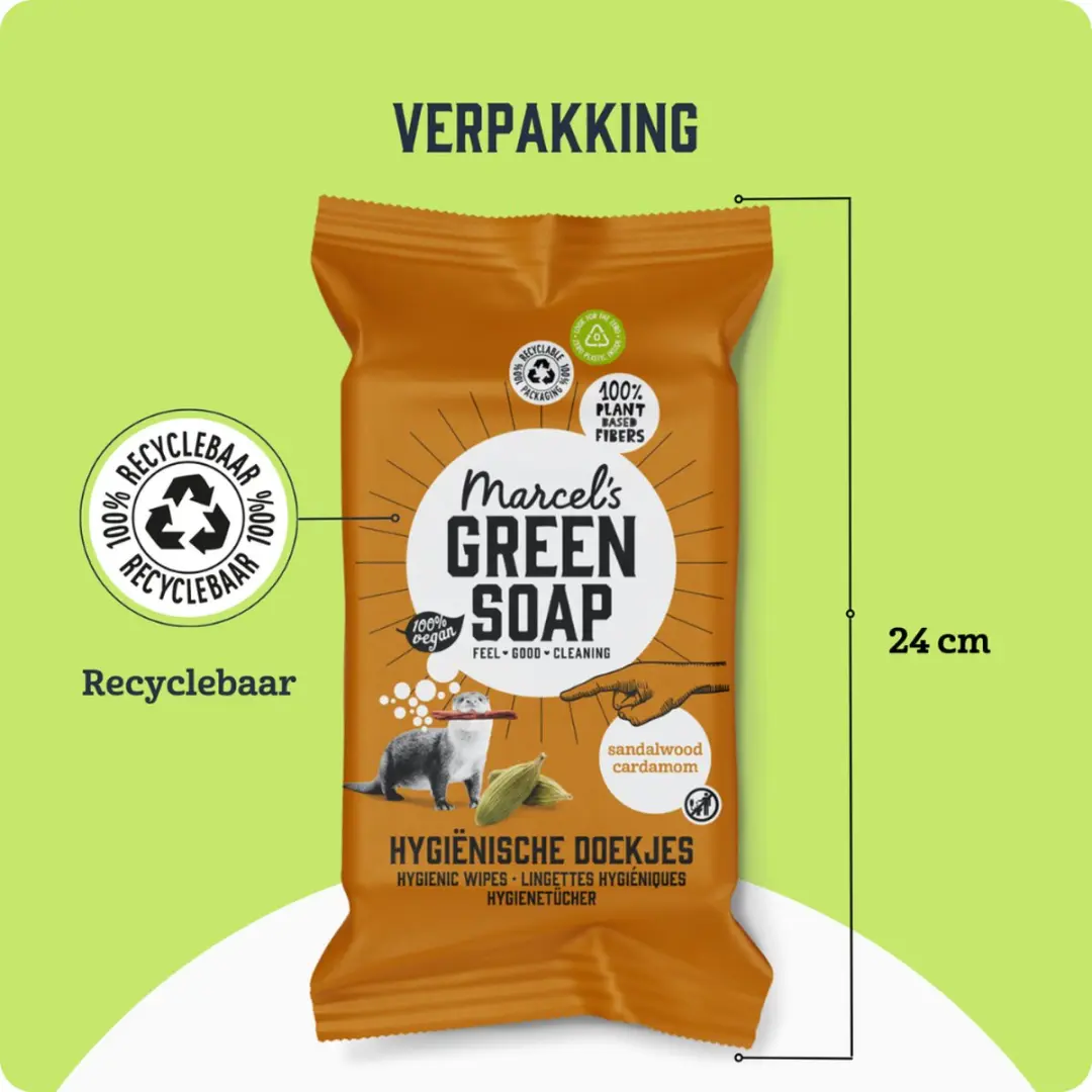 Marcel's Green Soap Schoonmaakdoekjes Sandelhout & Kardemom - 360 Stuks