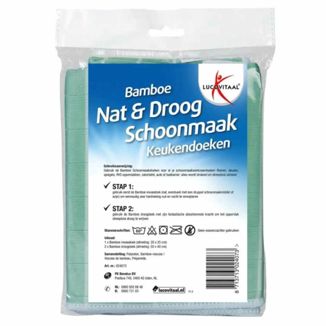 Lucovitaal Schoonmaakdoek Bamboe