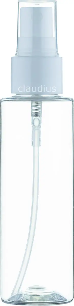 Splashbox Cosmetics Lege Fles 100ml PET Tall Boston - Transparant - 10 Stuks