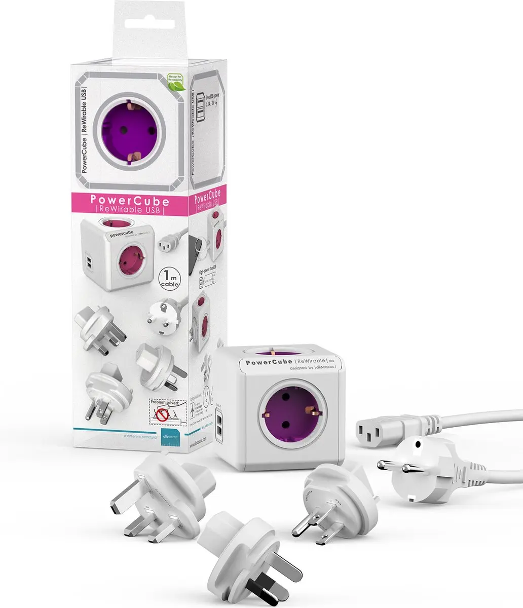 Allocacoc PowerCube ReWirable USB 1811/DERW3P