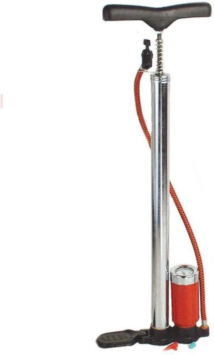 Brüder Mannesmann Fietspomp Handpomp 7 bar - Metaal - 3 Ventieladapters