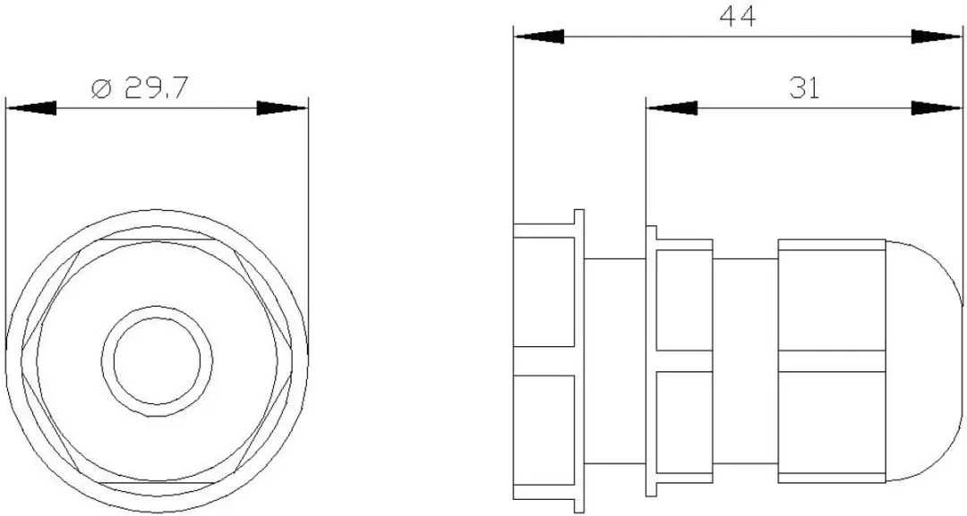 Siemens 3SU1900-0HG10-0AA0 Schroefverbinding - Kleurloos