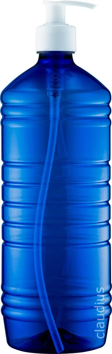 Splashbox Cosmetics Lege Fles 1L PET Blauw