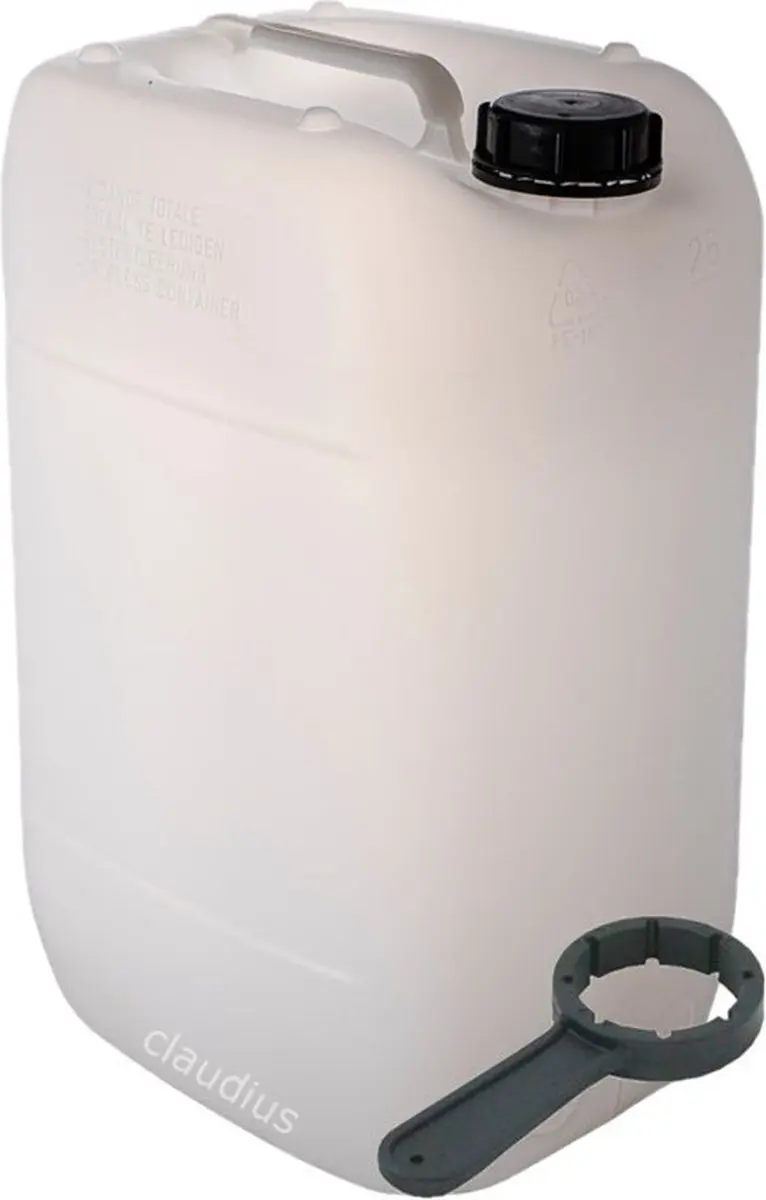 Splashbox Jerrycan 25L Transparant
