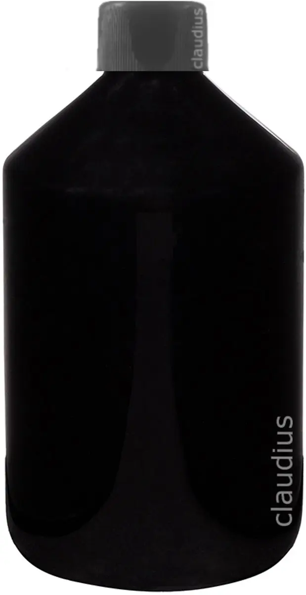 Splashbox Cosmetics Lege Fles 500ml Zwart