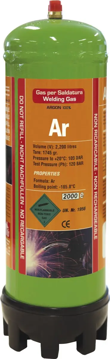 Gys Wegwerp Argon Gasfles 2,2L