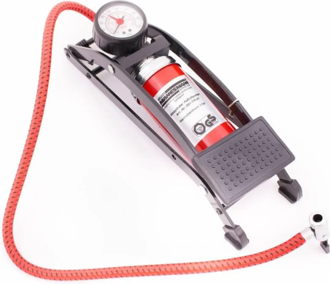 Brüder Mannesmann Voetpomp 5 bar - 600mm - Rood - afbeelding 6 van 6