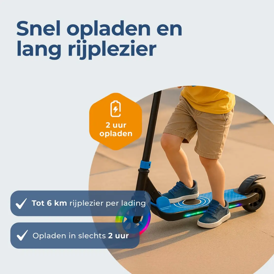 Denver SCK-5500BU Kinderstep - 10km/u - Blauw - 6km Bereik - afbeelding 6 van 6