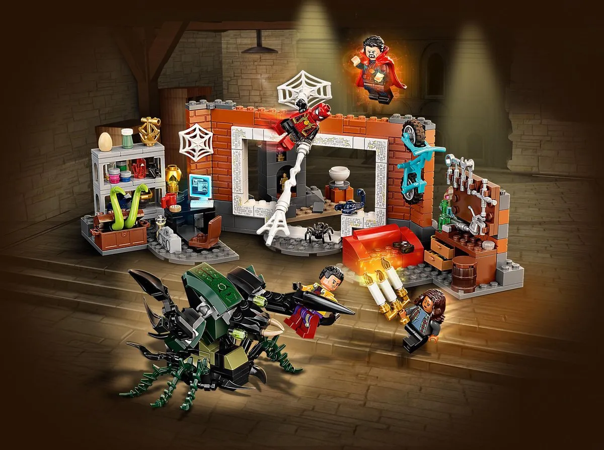LEGO Marvel Spiderman Sanctum Uitvalbasis 76185 - 355 Stukken