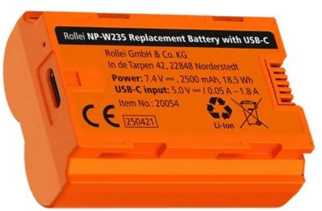 Rollei NP-W235 Oplader 3x + Accu's - 20086 - Orange