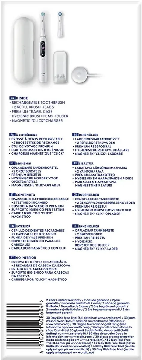 Oral-B iO 8N Elektrische Tandenborstel - Wit