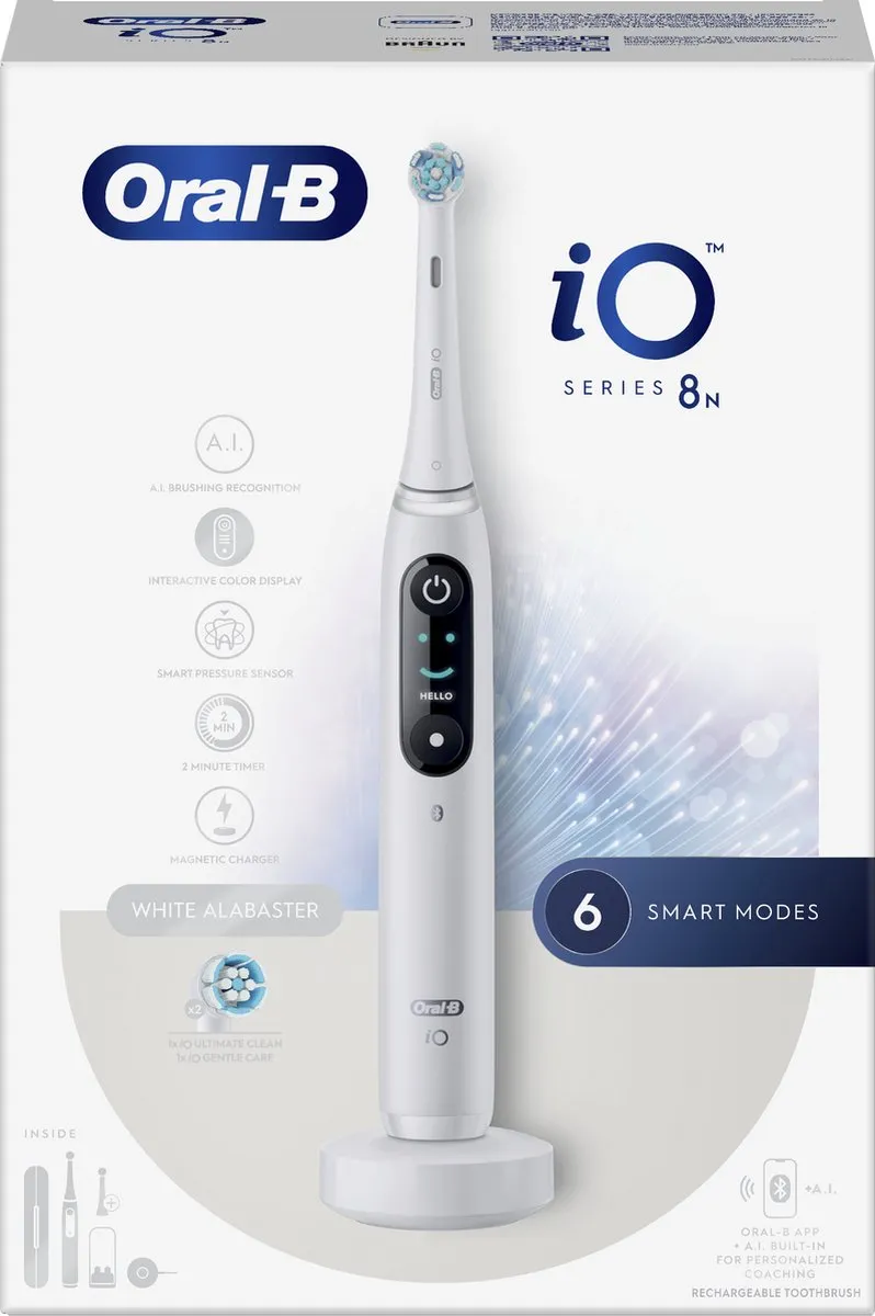 Oral-B iO 8N Elektrische Tandenborstel - Wit