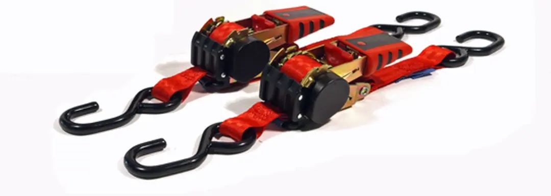 Little Jumbo Spanband met S-haak 1.85x25mm - 2 Stuks - Rood