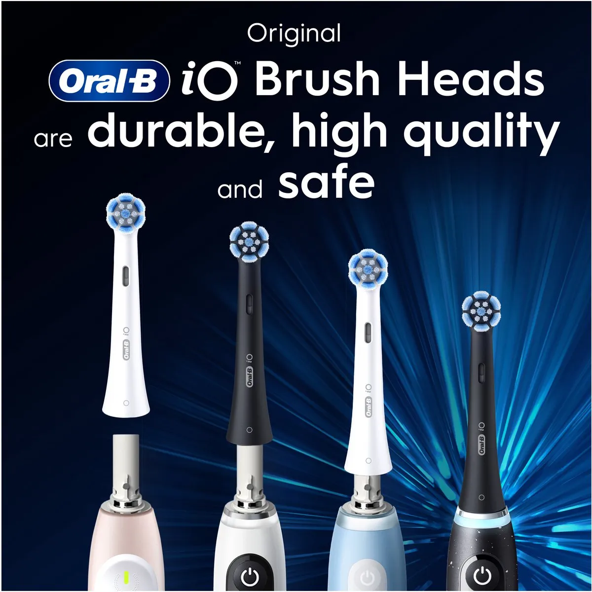 Oral-B iO Gentle Care Opzetborstels 4 Stuks - Wit - afbeelding 6 van 6