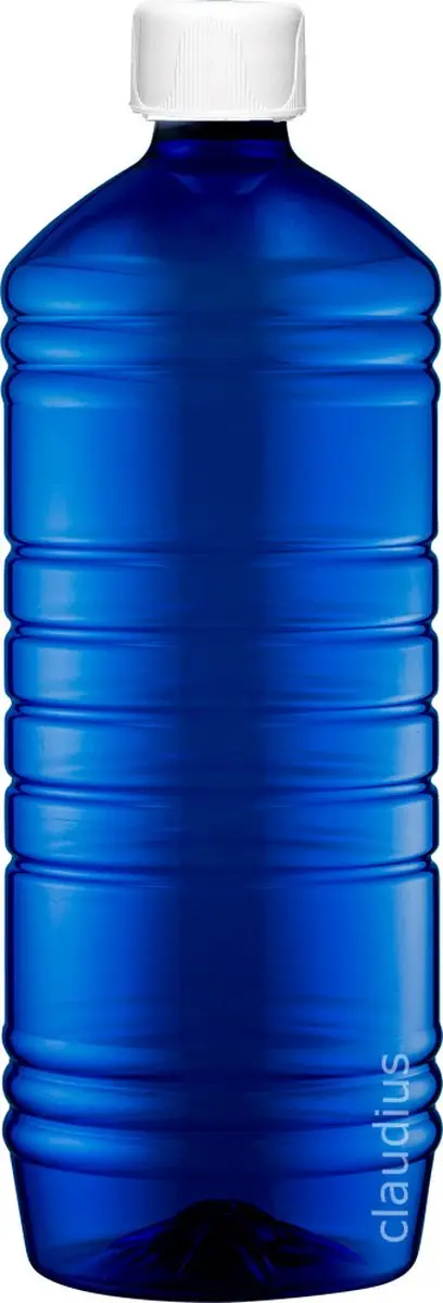 Splashbox Cosmetics Lege Fles 1L PET Blauw