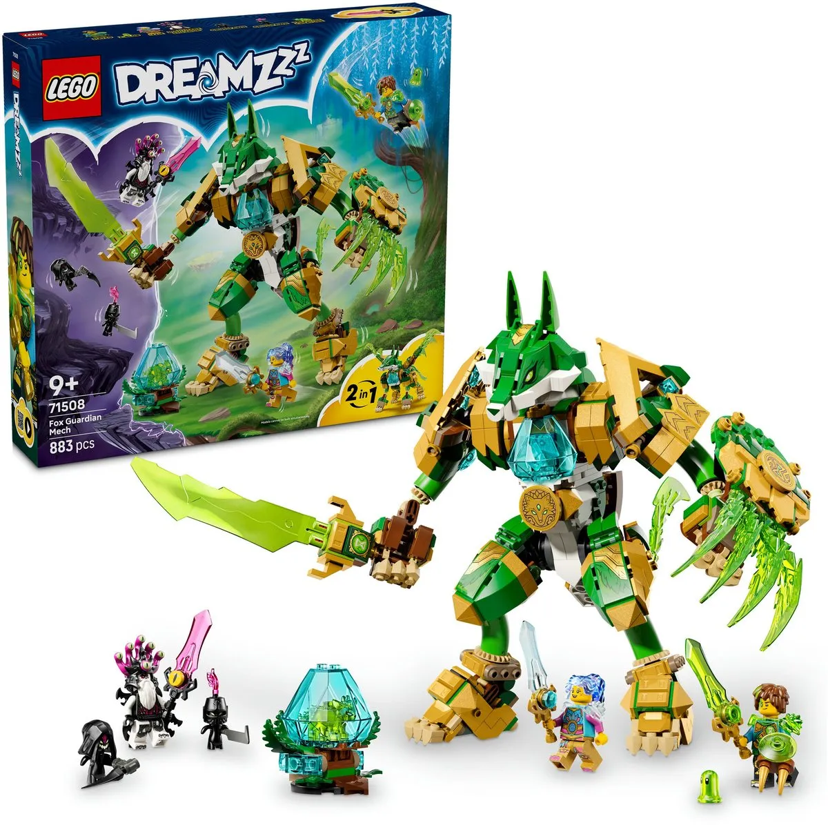 LEGO DREAMZzz Fuchs-Wächtermech 71508 Bouwset - 3 Minifiguren - Multicolor