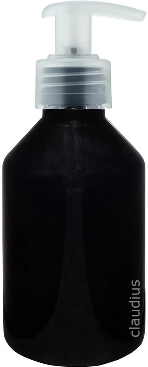 Splashbox Cosmetics Lege Fles 250ml Zwart