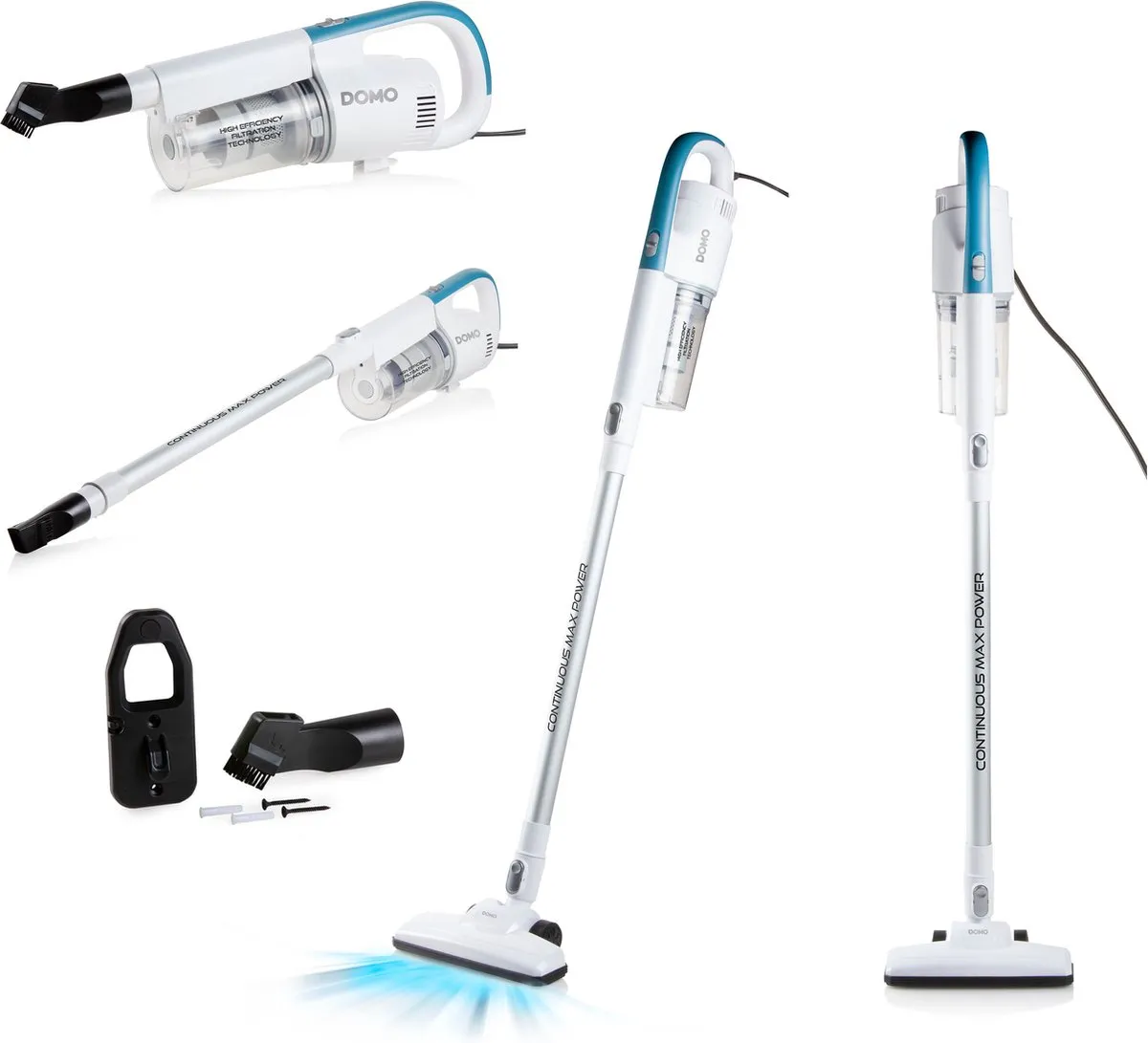 Domo DO237SV Steelstofzuiger 2-in-1