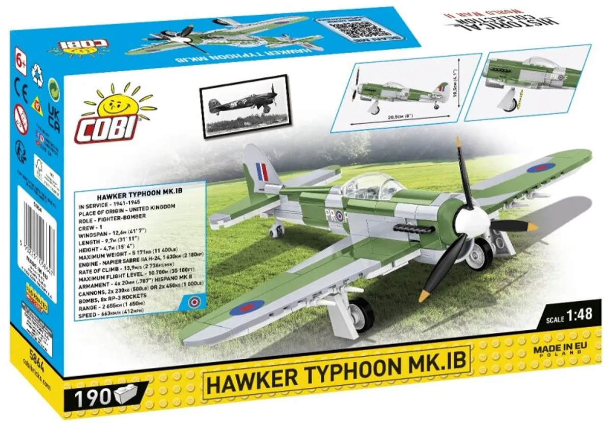 Cobi Hawker Typhoon MK.IB - 190 Stukken - Meerkleurig