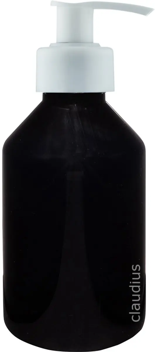 Splashbox Cosmetics Lege Fles 250ml Zwart